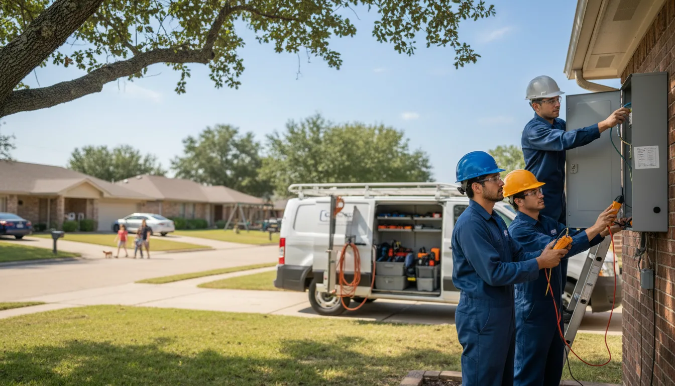 Certified electrician providing emergency electrical services in Thomas, OK